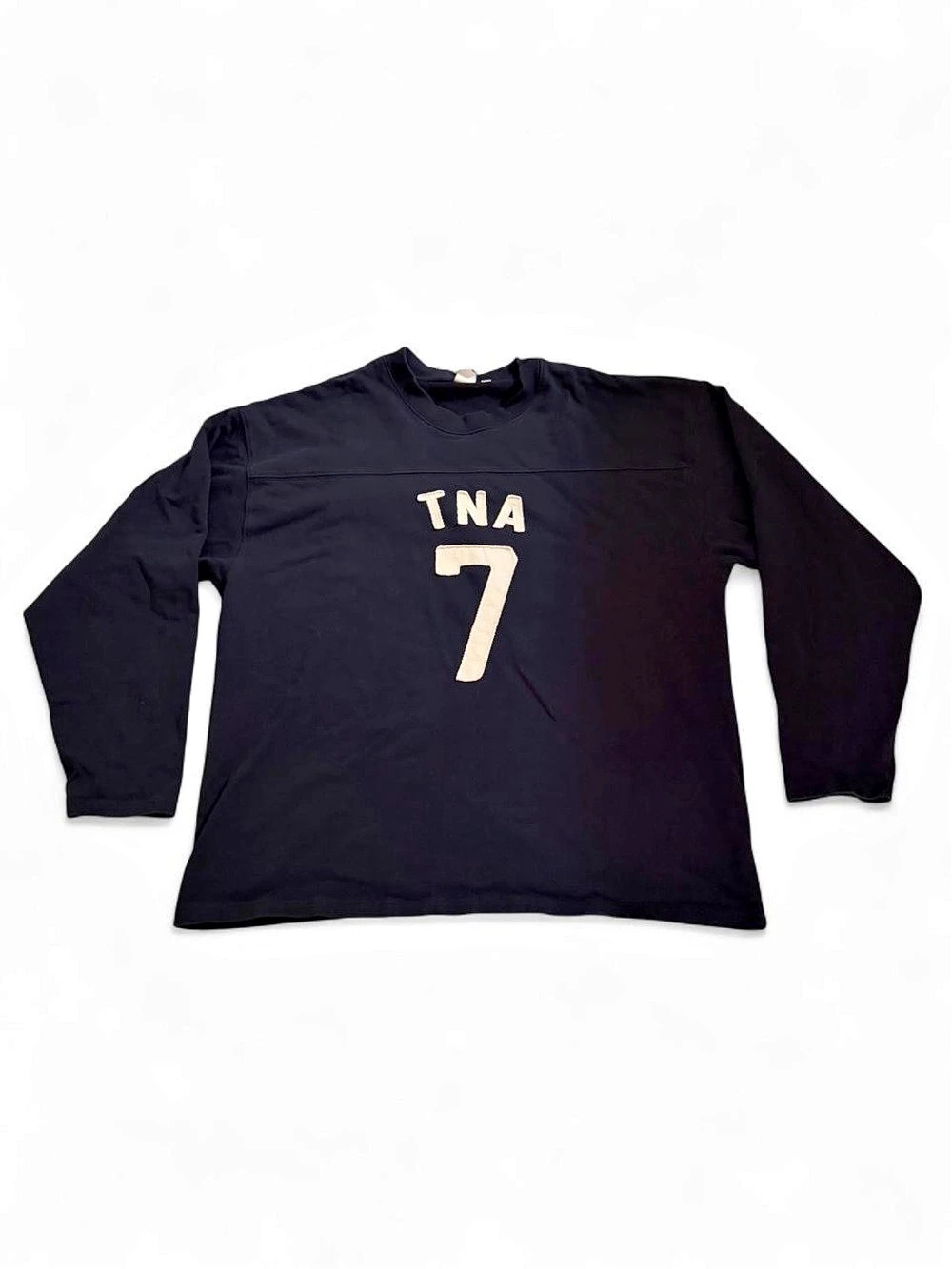 Aritzia TNA 7 Long Sleeve Top in Black Size Medium
